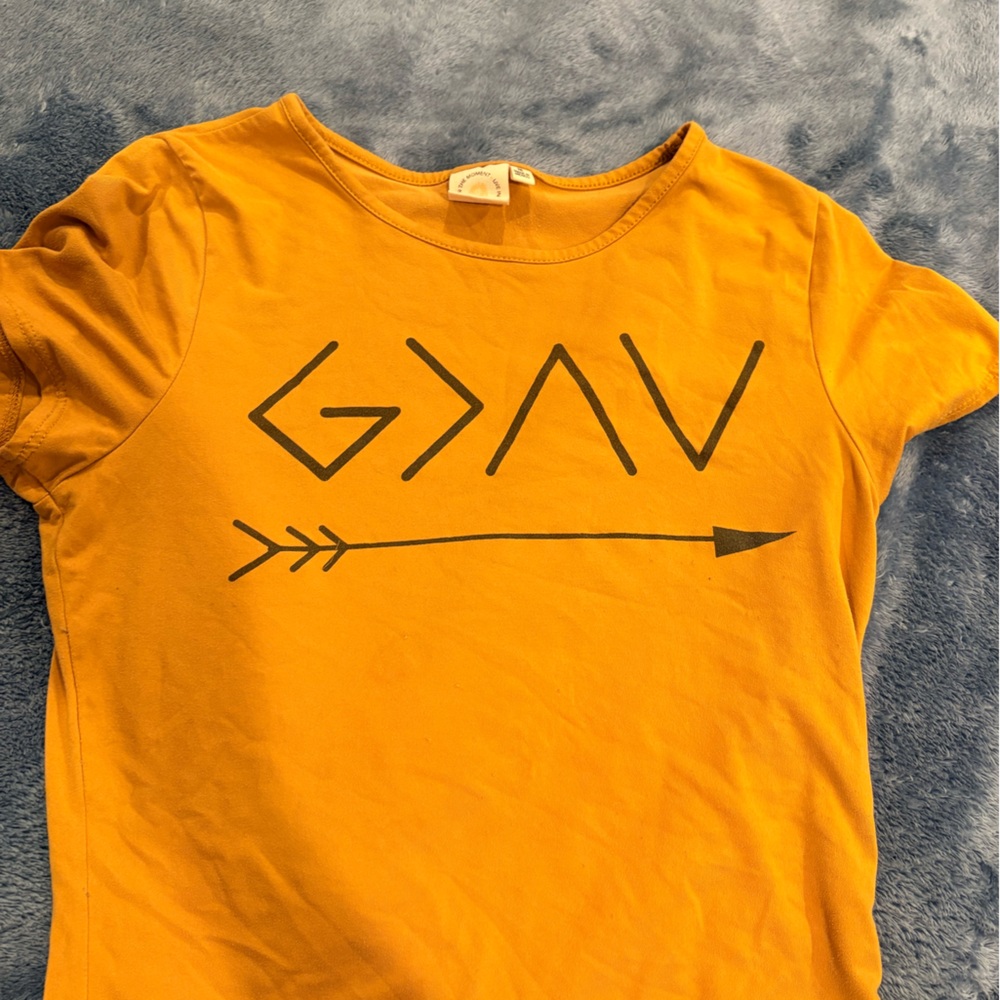 Kids Graphic Tee in Orange
